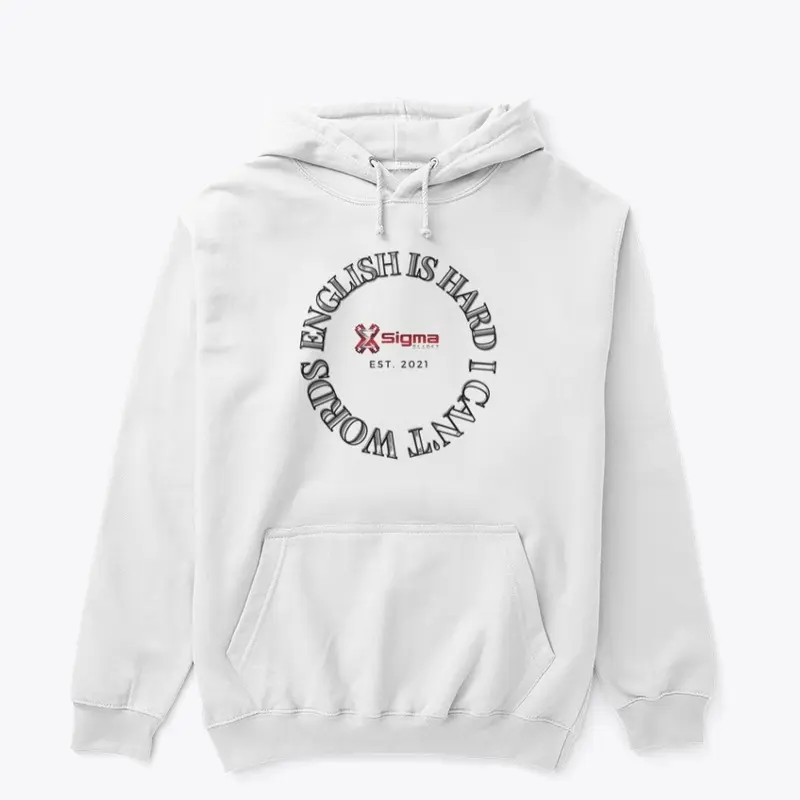 "English Is Hard" Graphic Hoodie