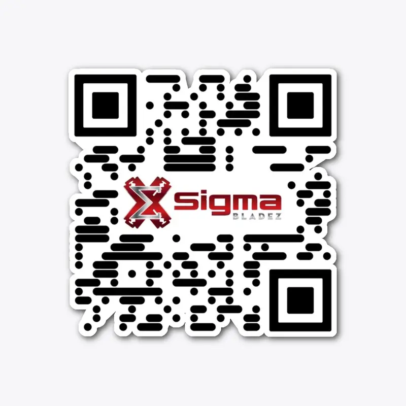 SigmaBladez Die-Cut QR Sticker